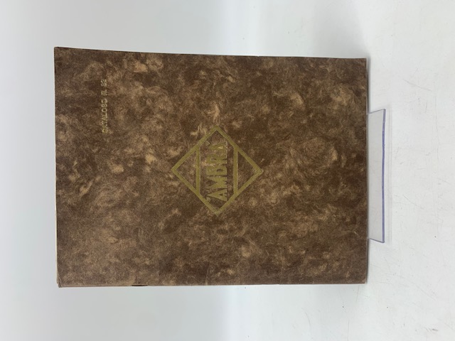 Società anonima Ambra. Costruzioni termoelettriche elettromeccaniche. Catalogo n. 32